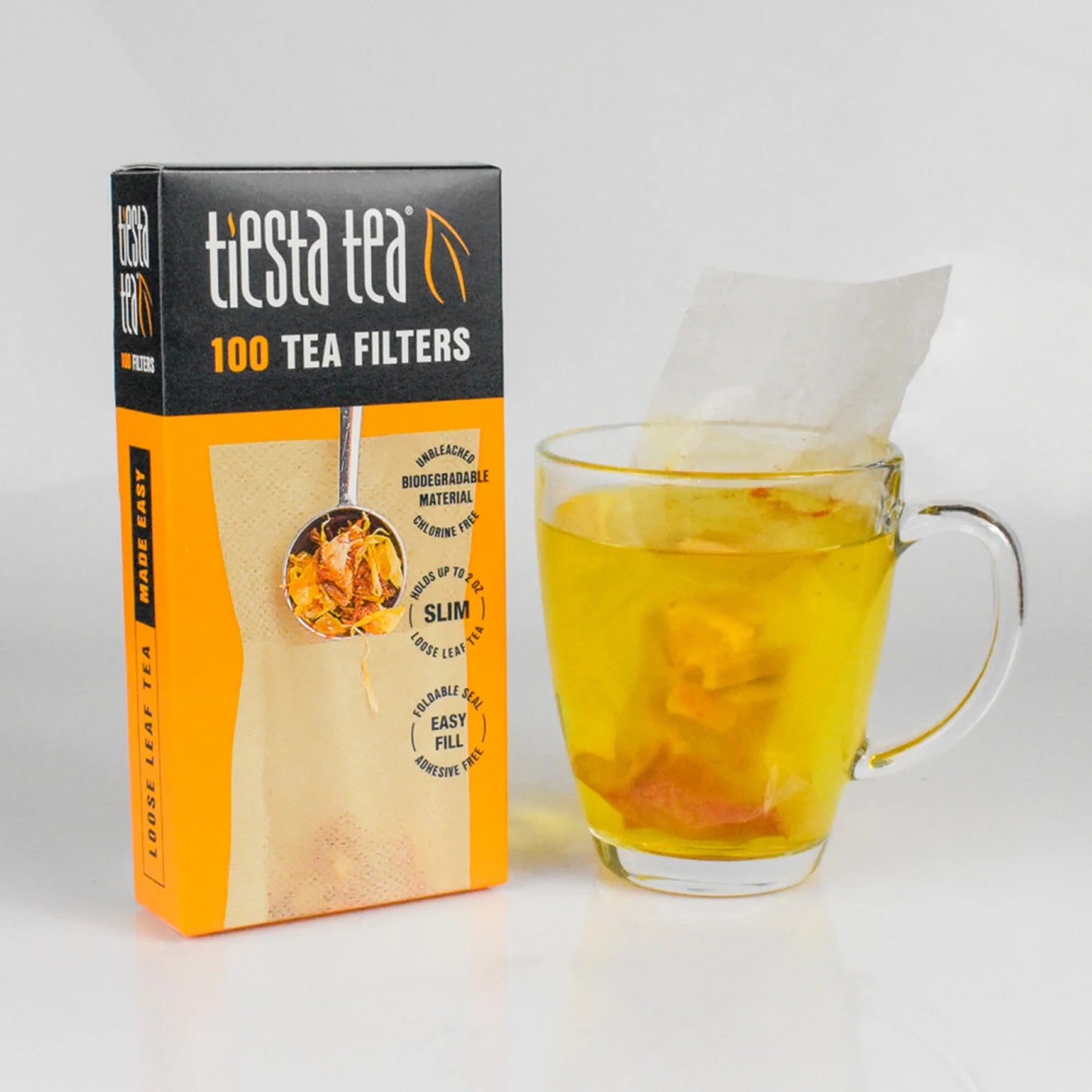 Tea Filters, 100 Disposable Tea Infuser for Tea & Coffee, 1 Pack (1X100)