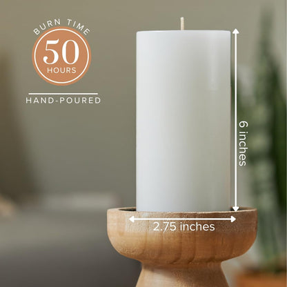 Pillar Candles Set of 3, Smooth Texture, 