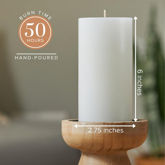 Pillar Candles Set of 3, Smooth Texture, 