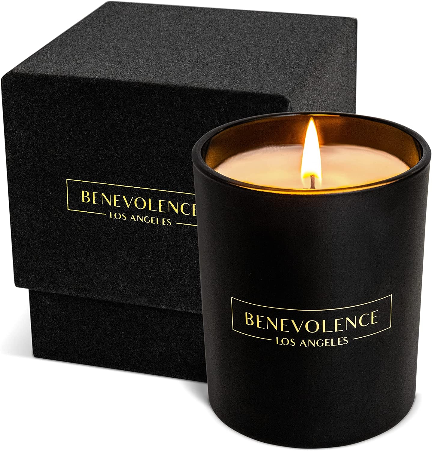 Benevolence Candles Eucalyptus Orange Wood Wick Candles, Soy Scented Candles for Women | 8 Oz Scented Candles for Home Scented | Eucalyptus Candles | Christmas Candles | Men Candles, Bathroom Candle