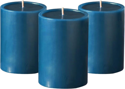 Pillar Candles Set of 3, Smooth Texture, 