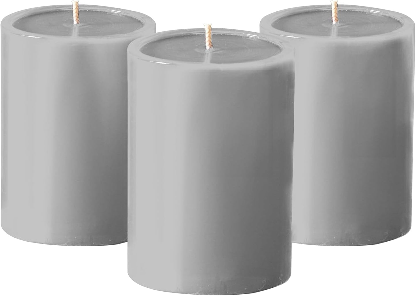 Pillar Candles Set of 3, Smooth Texture, 