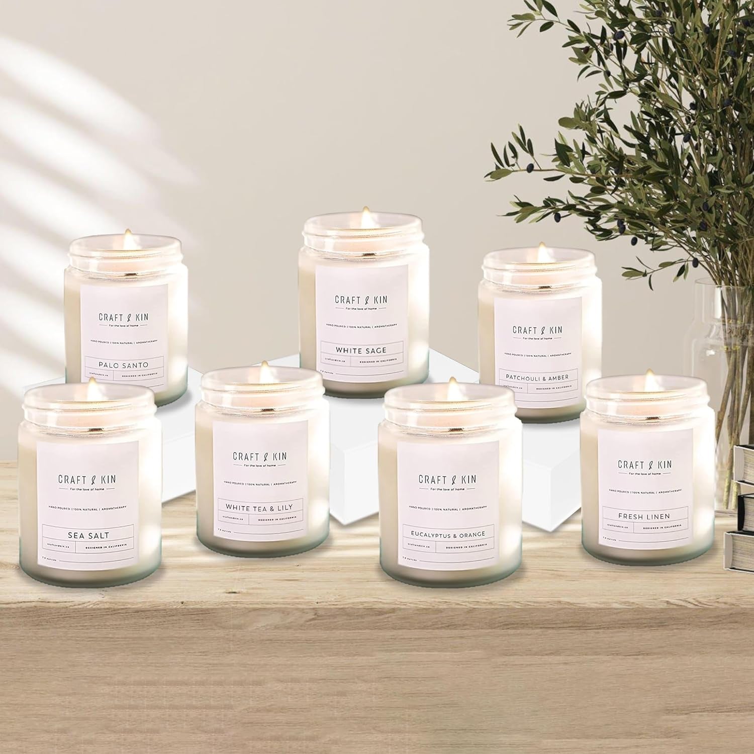 Premium White Sage Candles | Sage Candles for Cleansing House | Holiday Candles | 8 Oz 45 Hour Burn, Scented Candles for Home Scented, Soy Candles, Men Candles