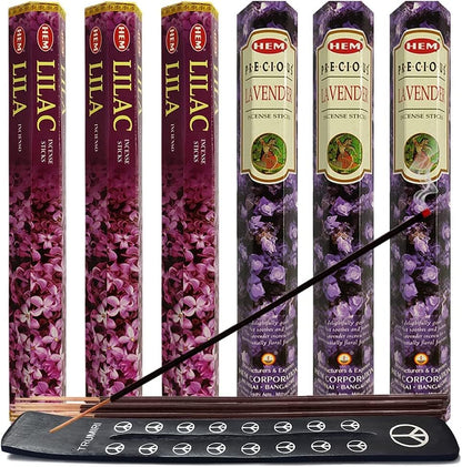 Frankincense Incense Sticks and Myrrh Incense Sticks with Incense Holder Bundle for Spiritual Décor and Home Fragrance