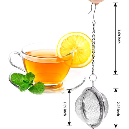 Tea Infuser Stainless Steel Mesh Tea Ball Tea Strainers Tea Infuser Strainer Filters for Loose Tea Herbal Spices JT148