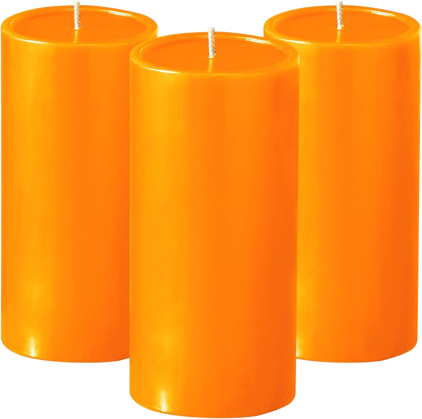 Pillar Candles Set of 3, Smooth Texture, 